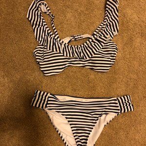 striped bikini